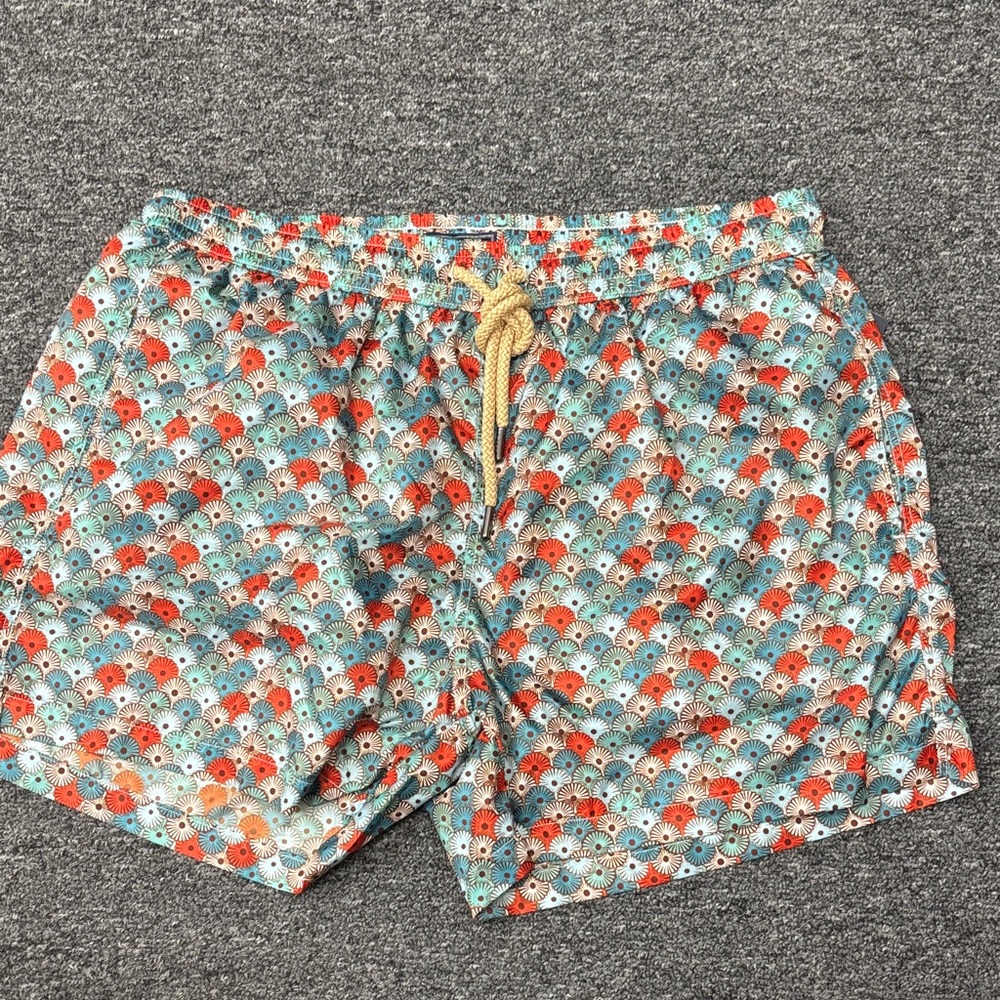 NWT FEFE Colorful Patterned Swim Shorts size 2XL